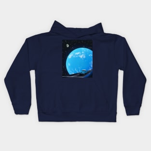 LEAVING EARTH. Kids Hoodie